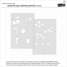 Load image into Gallery viewer, Lawn Fawn - jump for joy coloring stencils - lawn cuts - Design Creative Bling
