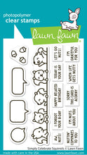 Load image into Gallery viewer, Lawn Fawn-Clear Stamps-  simply celebrate squirrels
