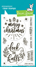 Load image into Gallery viewer, Lawn Fawn - Clear Acrylic Stamps - big messages: christmas - Design Creative Bling
