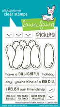 Lade das Bild in den Galerie-Viewer, Lawn Fawn - Clear Acrylic Stamps - how you bean? pickle add-on - Design Creative Bling

