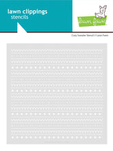 Cargar imagen en el visor de la galería, Lawn Fawn - cozy sweater stencil - lawn cuts - Design Creative Bling
