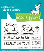Charger l'image dans la galerie, Lawn Fawn-Clear Stamps- a mole lot of love add-on

