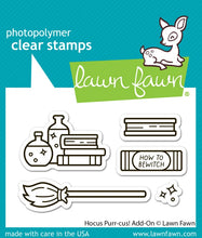 Load image into Gallery viewer, Lawn Fawn-Clear Stamps- hocus purr-cus! add-on
