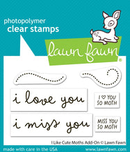 Carica l'immagine nel visualizzatore di Gallery, Lawn Fawn-Clear Stamps- i like cute moths add-on
