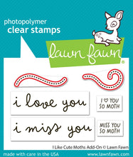 Carica l'immagine nel visualizzatore di Gallery, Lawn Fawn - i like cute moths add-on - lawn cuts
