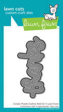 Load image into Gallery viewer, Lawn Fawn - scripty thanks outline - lawn cuts
