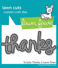 Load image into Gallery viewer, Lawn Fawn - scripty thanks - lawn cuts
