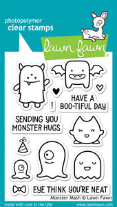 Lawn Fawn - monster mash - clear stamp set - Design Creative Bling