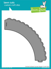 Load image into Gallery viewer, Lawn Fawn - stitched scalloped cupcake wrapper- lawn cuts - Design Creative Bling
