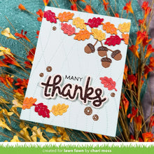 Carica l'immagine nel visualizzatore di Gallery, Lawn Fawn -leaf and acorn border- lawn cuts
