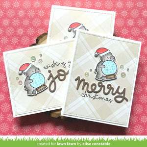 Lawn Fawn - scribbled sentiments: winter - clear stamp set - Design Creative Bling