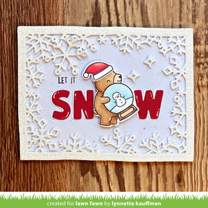 Lawn Fawn - little snow globe: bear - clear stamp set - Design Creative Bling