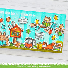 Load image into Gallery viewer, Lawn Fawn - little woodland library - clear stamp set
