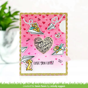 Lawn Fawn - magic heart messages - clear stamp set - Design Creative Bling