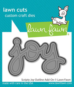 Lawn Fawn-scripty joy outline add-on-Lawn Cuts-Dies