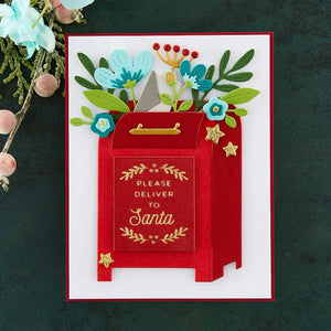 Spellbinders - Glimmer Hot Foil Plates - ALL-OCCASION MAILBOX GREETINGS GLIMMER HOT FOIL PLATE FROM THE PARCEL & POST COLLECTION - Design Creative Bling