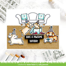 Load image into Gallery viewer, Lawn Fawn - pawsome birthday - clear stamp set - Design Creative Bling
