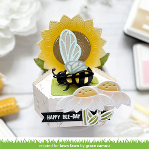 Lawn Fawn - pop-up bee - Lawn Cuts - Dies - Design Creative Bling
