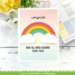 Lawn Fawn-Rainbow Ever After Petite Paper Pack 6 x 6 - Design Creative Bling