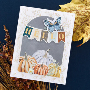 Spellbinders-cardstock - FOILED VELLUM 6 X 6" PAPER PAD FROM THE SERENADE OF AUTUMN COLLECTION - Design Creative Bling