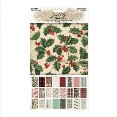 Tim Holtz Idea-ology 2023 Christmas Backdrops - Design Creative Bling