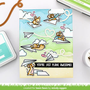Lawn Fawn - just plane awesome - clear stamp set