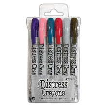 Carica l&#39;immagine nel visualizzatore di Gallery, Ranger Ink - Tim Holtz - Distress Crayons - Set 16 - Design Creative Bling
