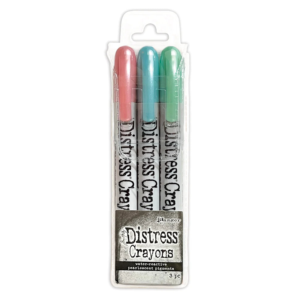 Ranger Ink - Tim Holtz - Distress Mica Crayons HOLIDAY PEARL SET 6 - Design Creative Bling