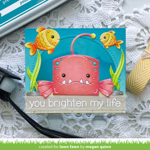 Lawn Fawn-Lawn Cuts-Dies-tiny gift box anglerfish add-on - Design Creative Bling