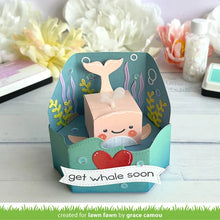 Load image into Gallery viewer, Lawn Fawn - tiny gift box whale and dolphin add-on - lawn cuts

