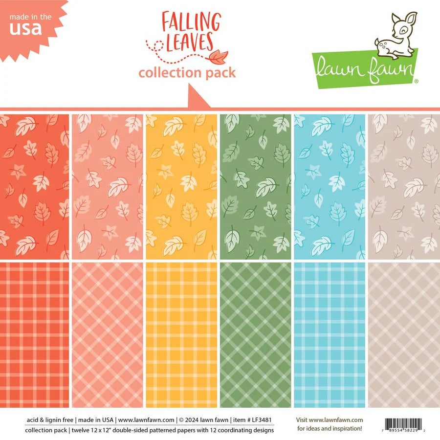 Lawn fawn - falling leaves collection pack - 12x12