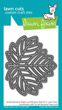 Cargar imagen en el visor de la galería, Lawn Fawn-ta-da! diorama! maple leaf window add-on-Lawn Cuts-Dies
