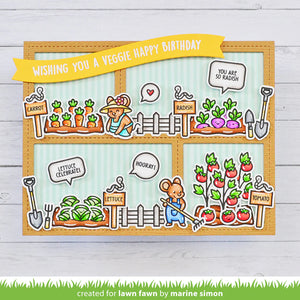 Lawn Fawn-Clear Stamps-Veggie Happy Add-on - Design Creative Bling