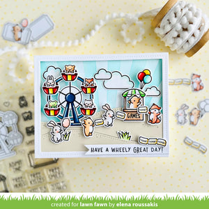 Lawn Fawn - wheely great day - clear stamp set