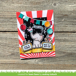 Lawn Fawn - elephant parade - clear stamp set