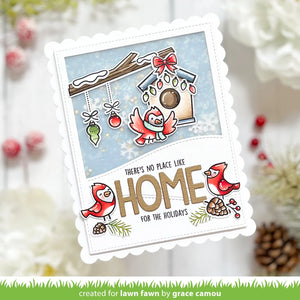 Lawn Fawn - winter birds - clear stamp set