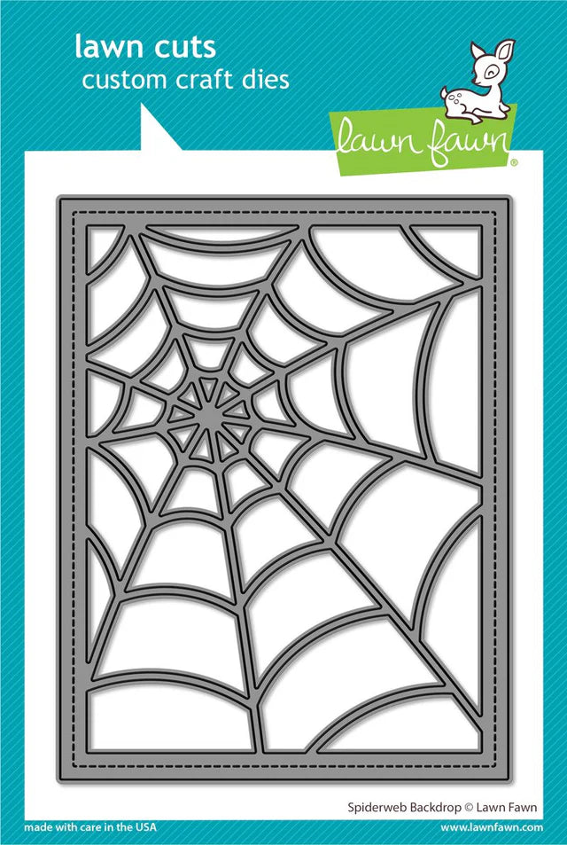 Lawn Fawn-spiderweb backdrop-Lawn Cuts-Dies