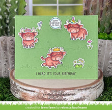 Load image into Gallery viewer, Lawn Fawn-Clear Stamps- highland cows!
