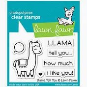 Lawn Fawn - llama tell you - clear stamp set