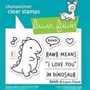 Lawn Fawn - rawr - clear stamp set