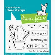 Load image into Gallery viewer, Lawn Fawn - year ten - clear stamp set - Design Creative Bling
