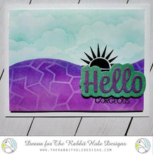 Load image into Gallery viewer, The Rabbit Hole Designs - Hello - Scripty Word with Shadow Layer Die Set - Design Creative Bling
