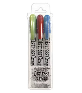Ranger Ink - Tim Holtz - Distress Mica Crayons HOLIDAY PEARL SET 4 - Design Creative Bling