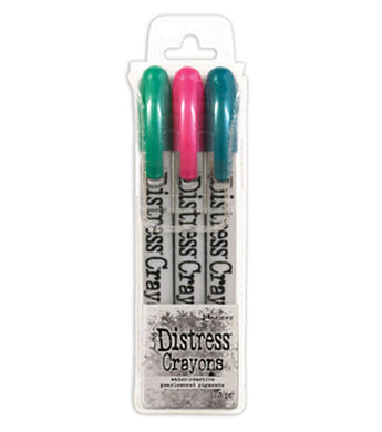 Ranger Ink - Tim Holtz - Distress Mica Crayons HOLIDAY PEARL SET 3 - Design Creative Bling