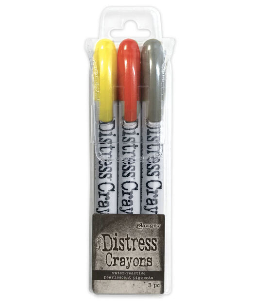 Ranger Ink - Tim Holtz - Distress Mica Crayons Halloween PEARL SET 3 - Design Creative Bling
