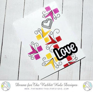 The Rabbit Hole Designs - Love Scripty Stamp Set - Design Creative Bling