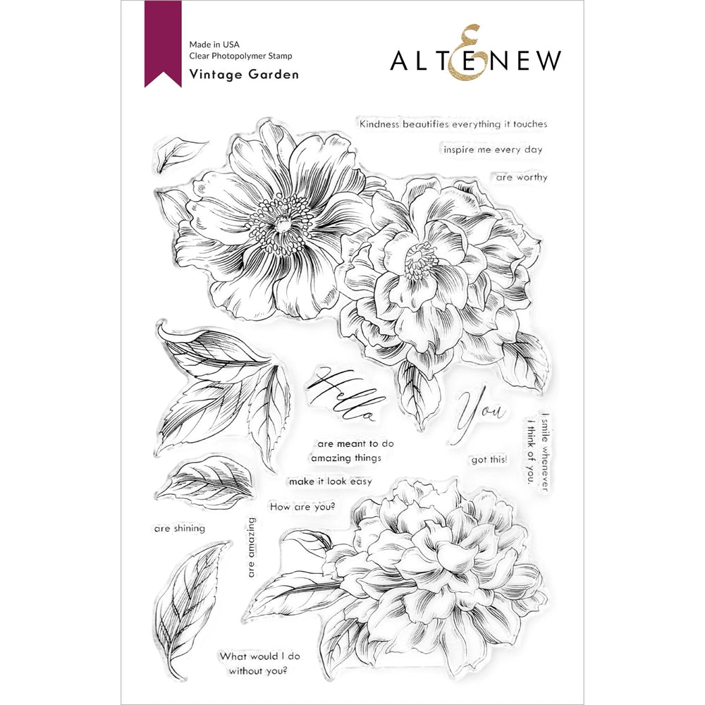 Altenew - Clear Stamp Set - Vintage Garden - Design Creative Bling