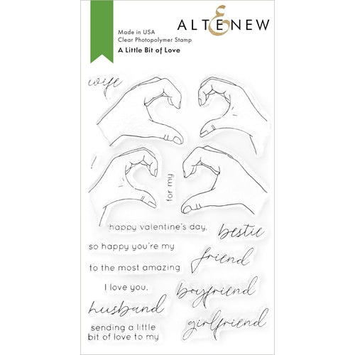 Altenew - Clear Stamp Set -  A Little Bit of Love