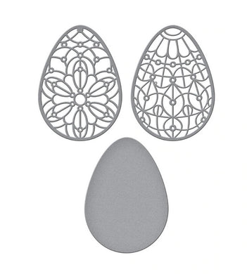 Spellbinders-Expressions of Spring Collection-Forever Spring Eggs Etched Dies - Design Creative Bling