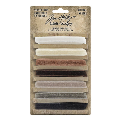 Tim Holtz-Idea-ology- Velvet Trims Neutral - Design Creative Bling